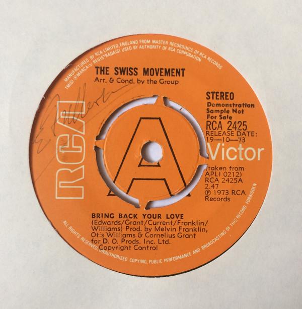 Swiss Movement - Bring Back Your Love