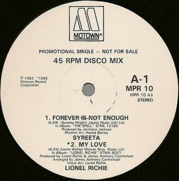Syreeta, Jermaine Jackson, Lionel Richie, José Feliciano - Forever Is Not Enough / My Love / Lonely Teardrops / You Moved A Mountain