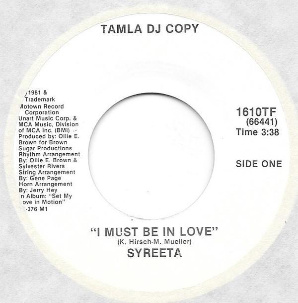 Syreeta - I Must Be In Love