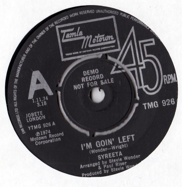 Syreeta - I'm Goin' Left