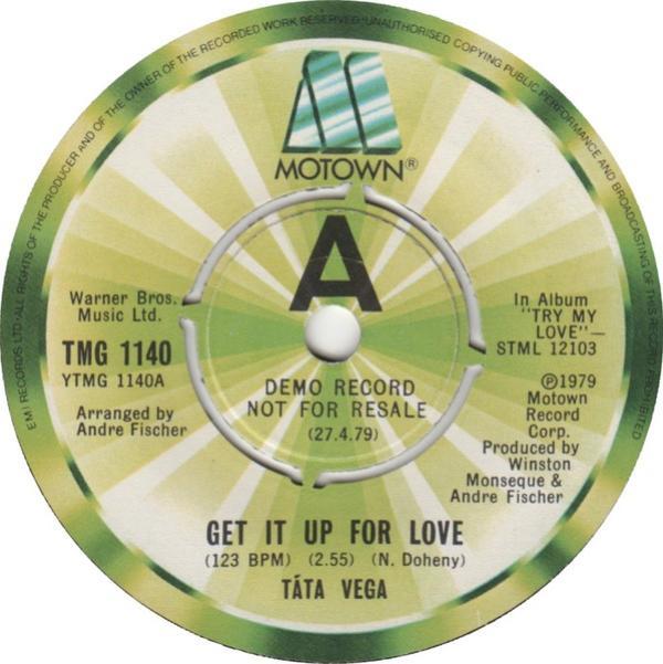 Tata Vega - Get It Up For Love / I Just Keep Thinking About You Baby