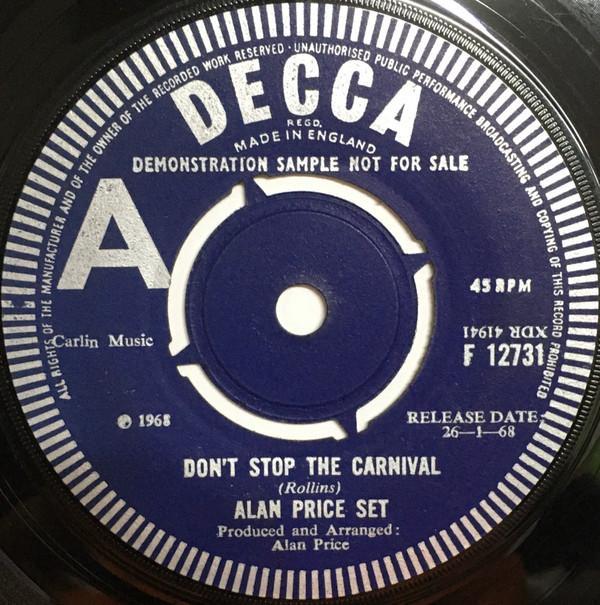 The Alan Price Set - Don't Stop The Carnival / The Time Has Come