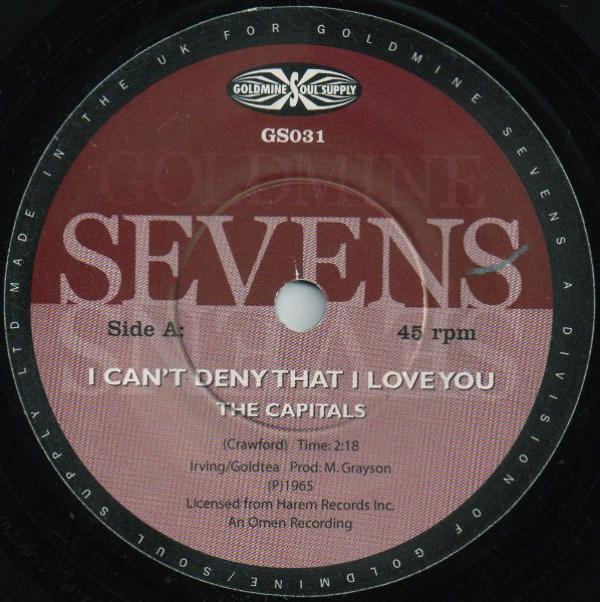 The Capitals, Celest Hardie - I Can't Deny That I Love You / You're Gone