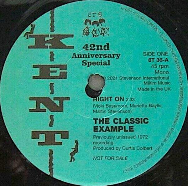 The Classic Example, The Sherilles - Right On / She's Gonna Make It
