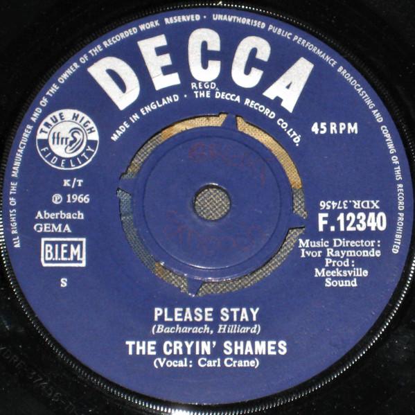 The Cryin' Shames - Please Stay