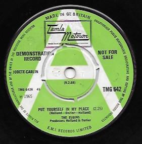 The Elgins - Put Yourself In My Place / Darling Baby