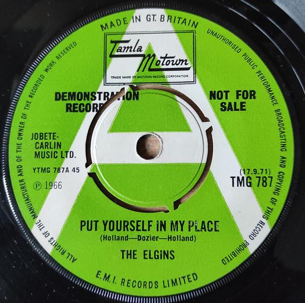The Elgins - Put Yourself In My Place / It's Gonna Be Hard Times
