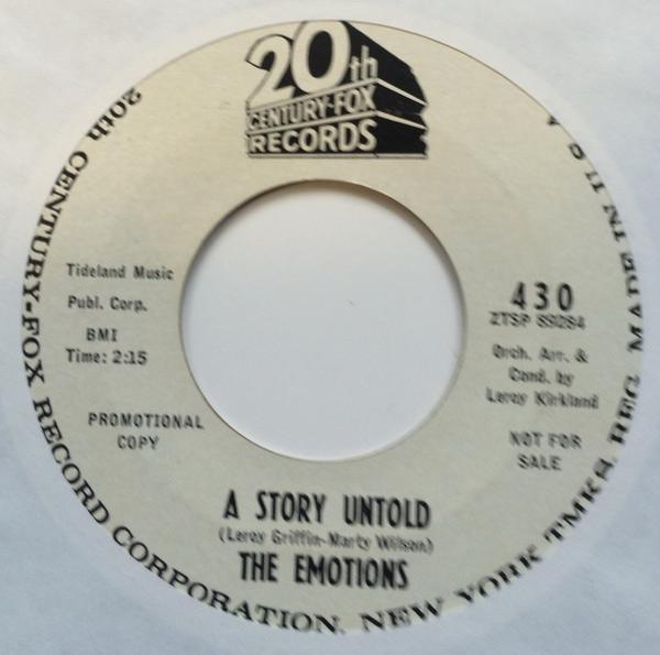The Emotions  - A Story Untold / One Life, One Love, One You