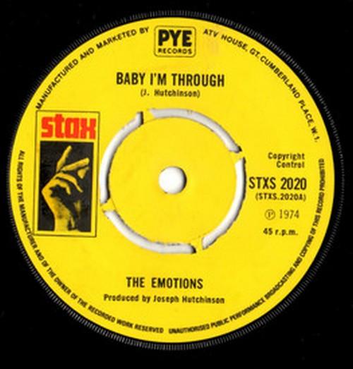 The Emotions - Baby, I'm Through
