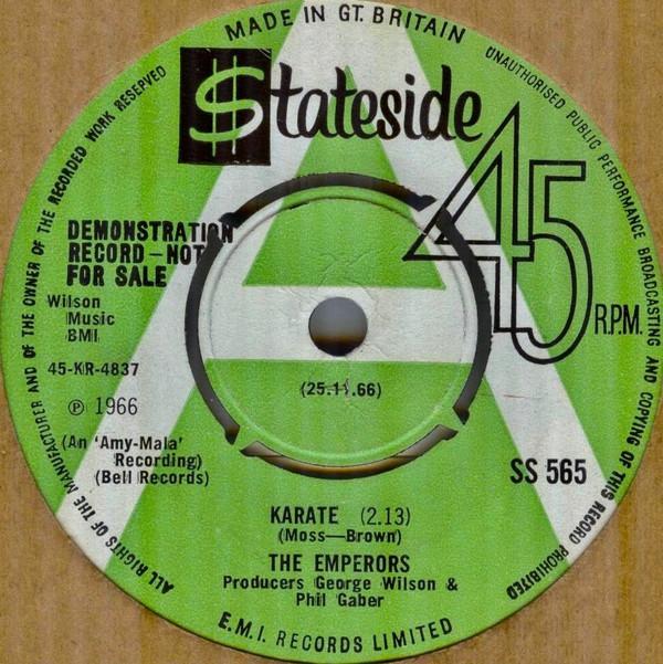 The Emperors (4) - Karate / I've Got To Have Her