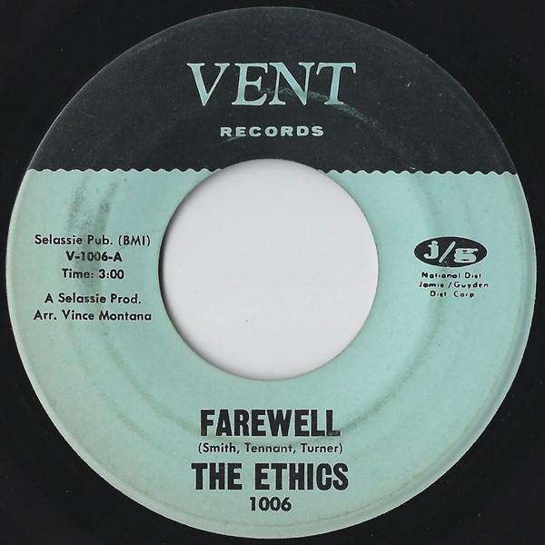 The Ethics  - Farewell / I Want My Baby Back