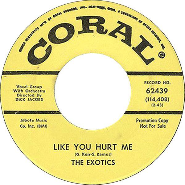 The Exotics  - Like You Hurt Me / Big Time Charlie