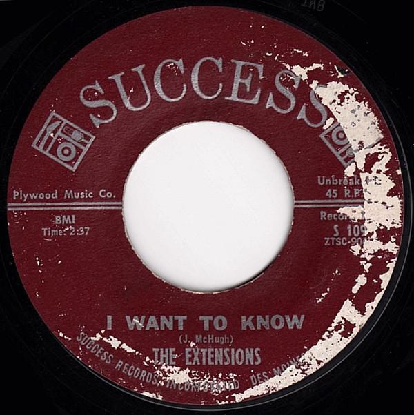 The Extensions  - I Want To Know