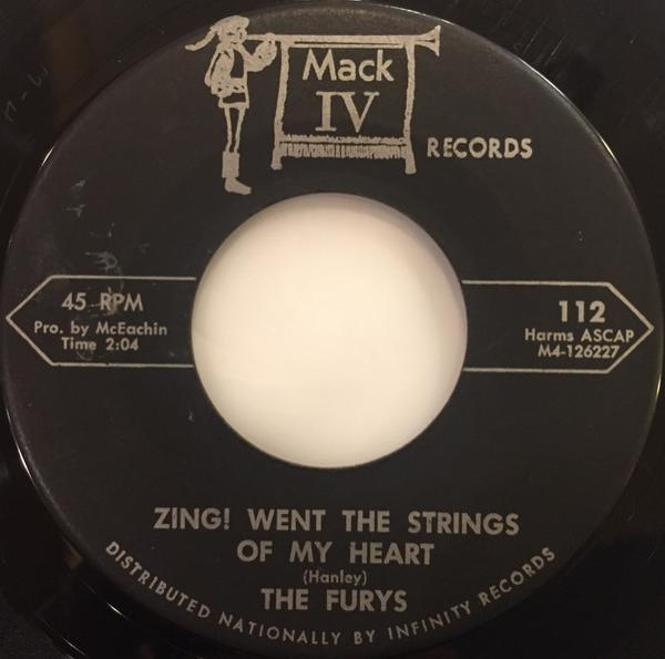 The Furys  - Zing! Went The Strings Of My Heart / Never More