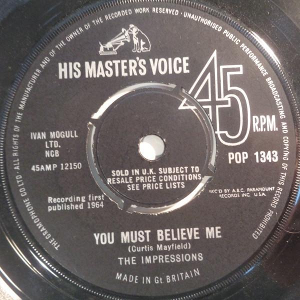 The Impressions - You Must Believe Me