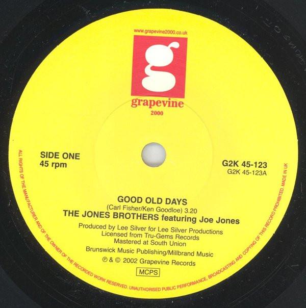 The Jones Brothers (2), Joe C. Jones - Good Old Days