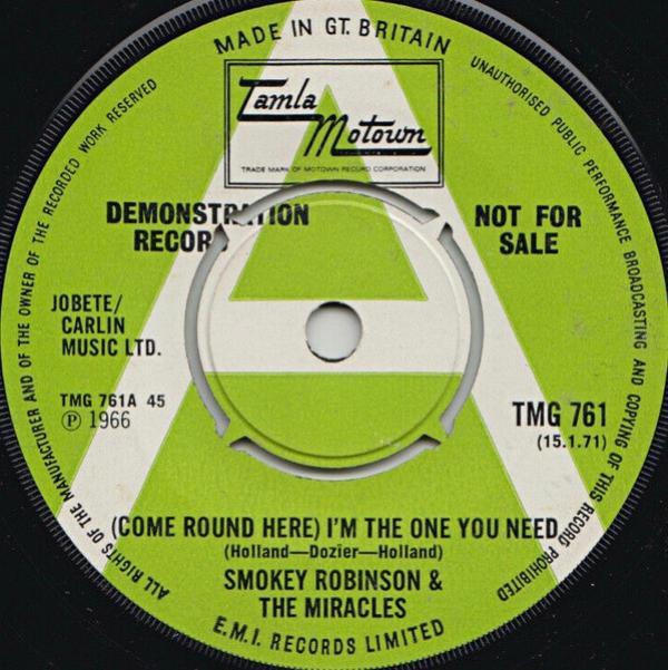 The Miracles - (Come Round Here) I'm The One You Need