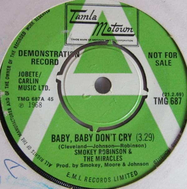 The Miracles - Baby Baby Don't Cry