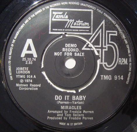 The Miracles - Do It Baby