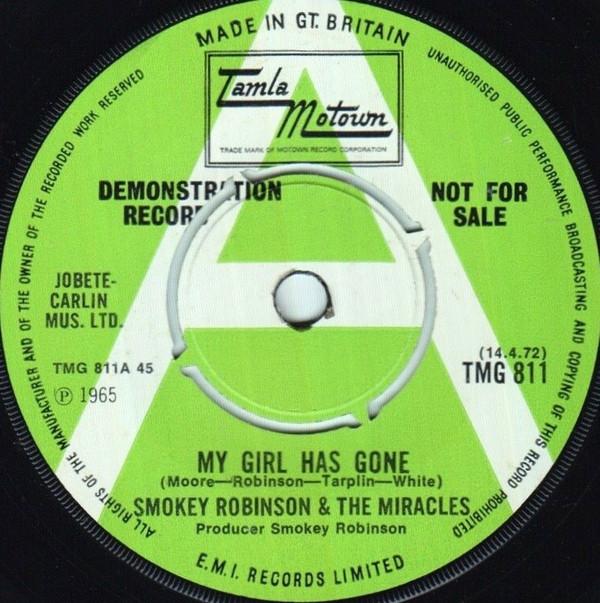 The Miracles - My Girl Has Gone