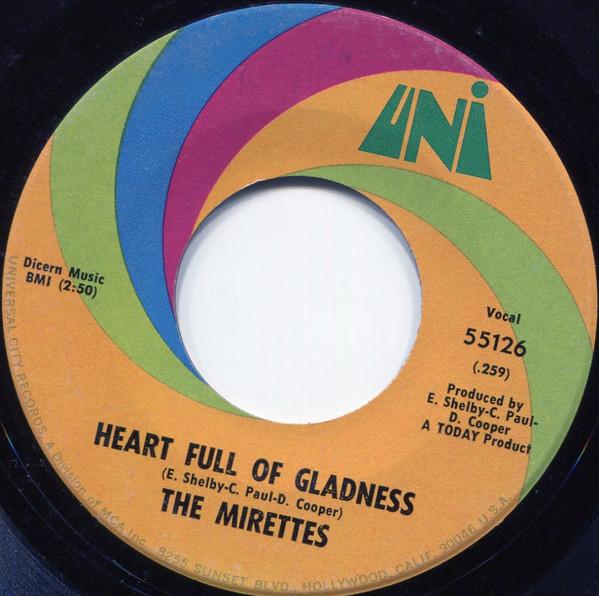 The Mirettes - Heart Full Of Gladness / Ain't You Trying To Cross Over