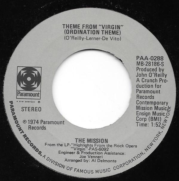The Mission (4) - Theme From "Virgin" (Ordination Theme) / Fear No Evil