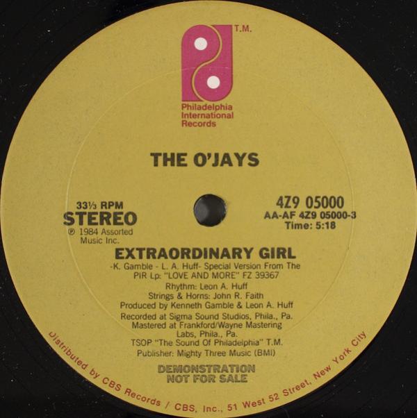 The O'Jays - Extraordinary Girl