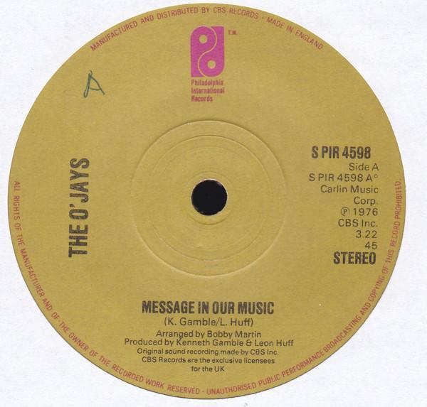 The O'Jays - Message In Our Music
