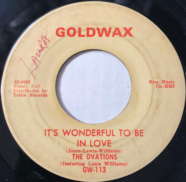 The Ovations - It's Wonderful To Be In Love / Dance Party
