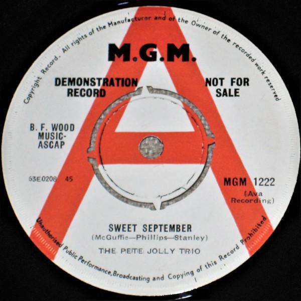The Pete Jolly Trio - Sweet September