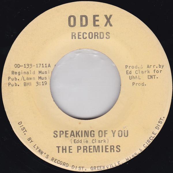 The Premiers  - Speaking Of You / Funky Monkey