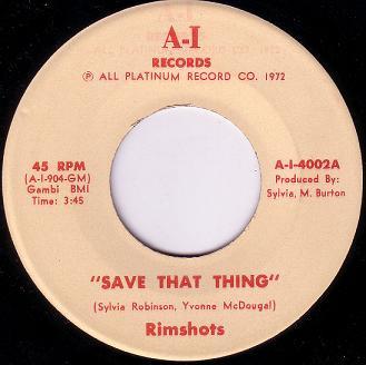 The Rimshots - Save That Thing / Concerto In F