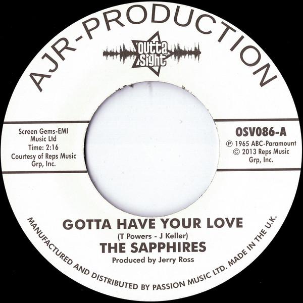The Sapphires (3) - Gotta Have Your Love / Evil One