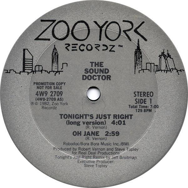 The Sound Doctor - Tonight's Just Right