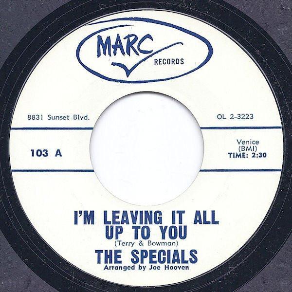 The Specials  - I'm Leaving It All Up To You
