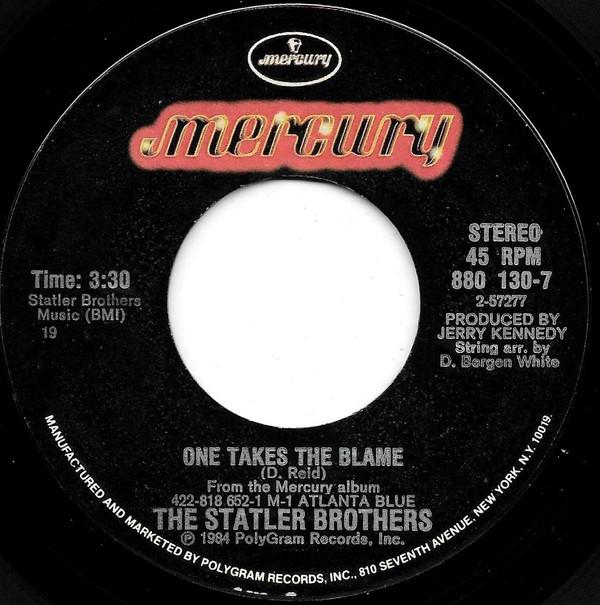 The Statler Brothers - One Takes The Blame