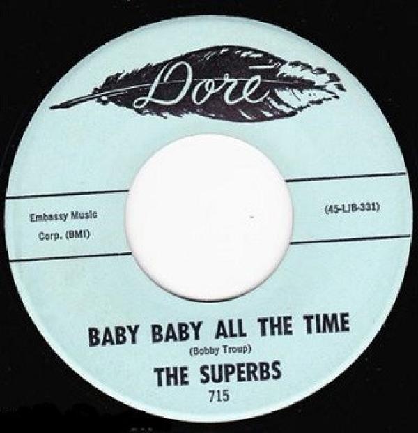 The Superbs  - Baby Baby All The Time / Raindrops, Memories, And Tears