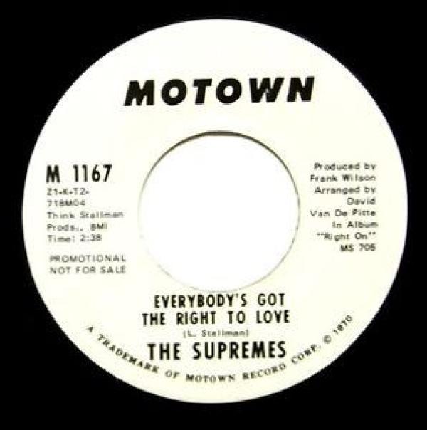 The Supremes - Everybody's Got The Right To Love