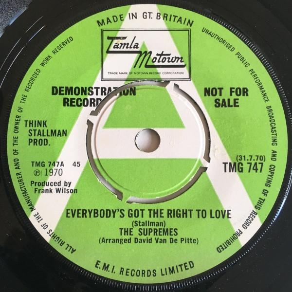 The Supremes - Everybody's Got The Right To Love