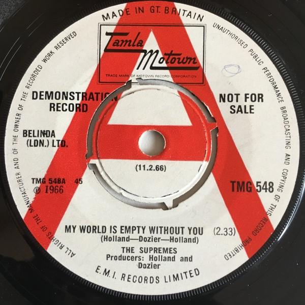The Supremes - My World Is Empty Without You