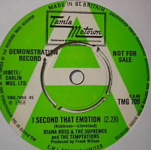The Supremes, The Temptations - I Second That Emotion