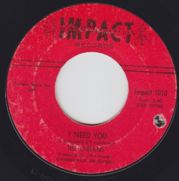 The Tartans, The Kaddo Strings - I Need You / Nothing But Love
