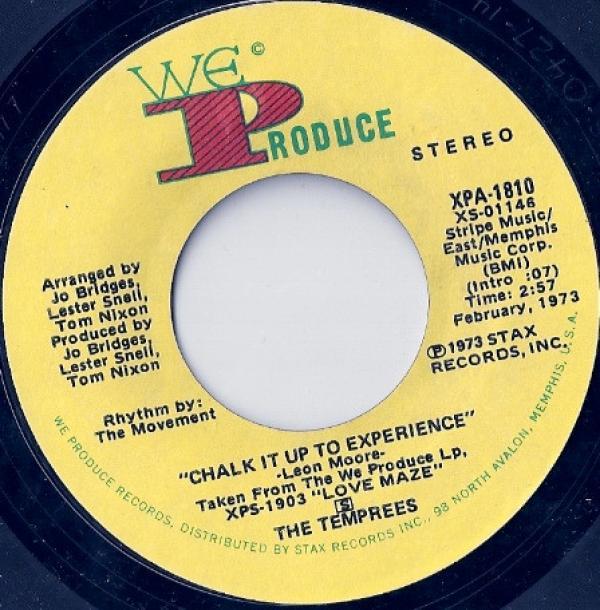 The Temprees - Chalk It Up To Experience / A Thousand Miles Away