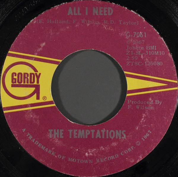 The Temptations - All I Need 