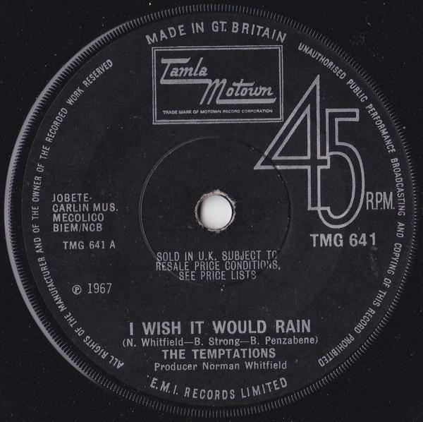 The Temptations - I Wish It Would Rain