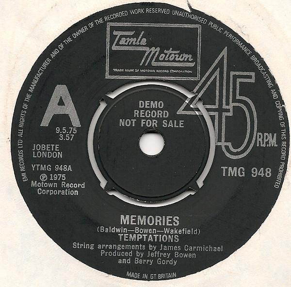 The Temptations - Memories