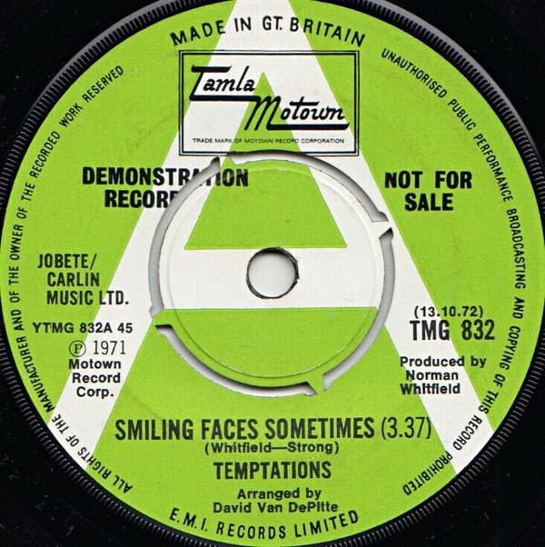 The Temptations - Smiling Faces Sometimes