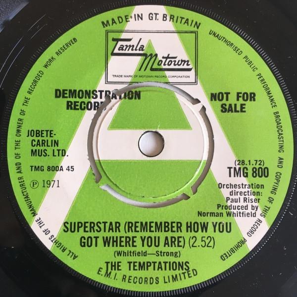 The Temptations - Superstar (Remember How You Got Where You Are)