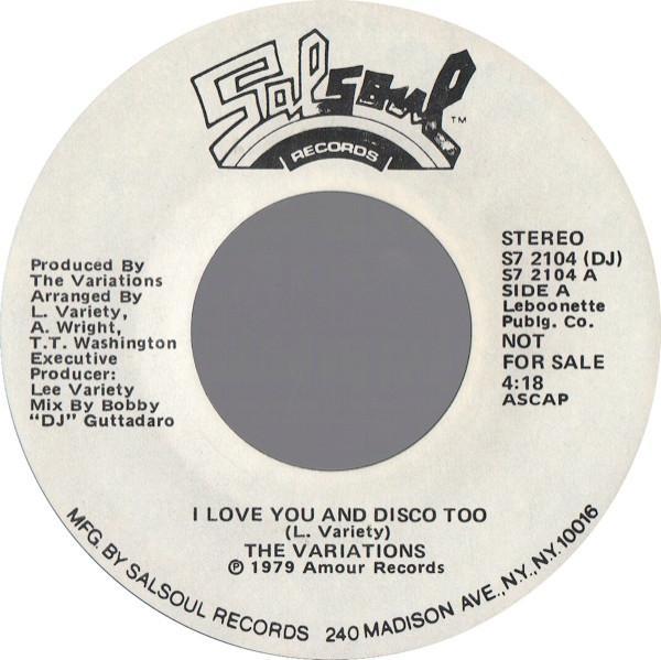 The Variations - I Love You And Disco Too