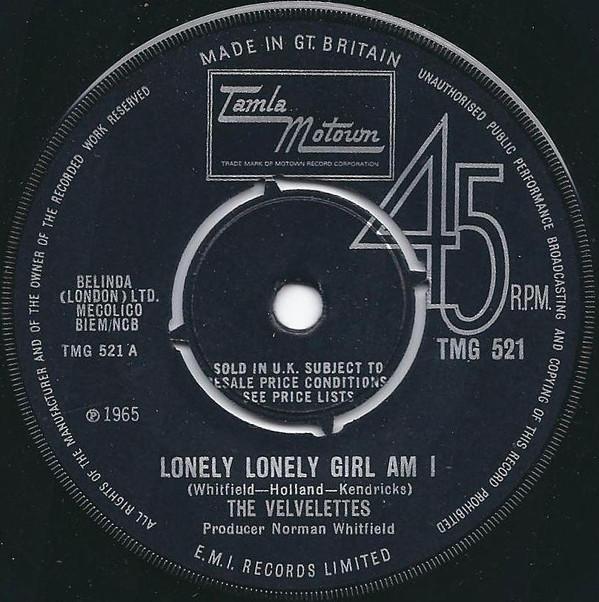 The Velvelettes - Lonely Lonely Girl Am I